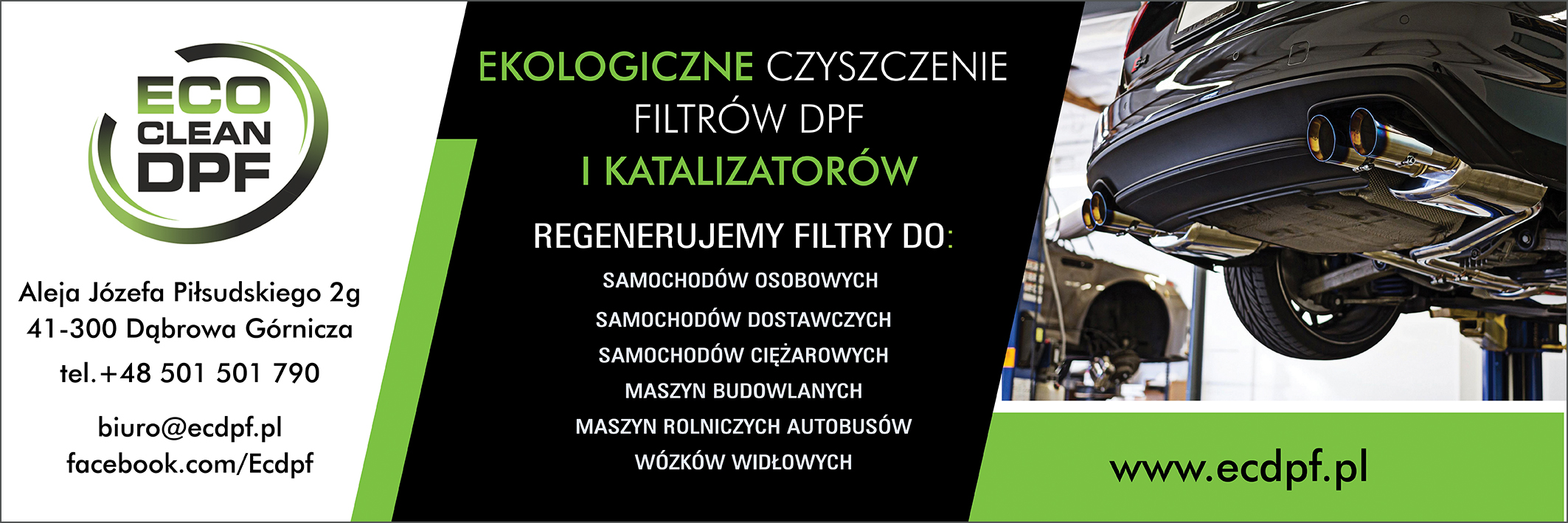 ekologiczne czyszczenie filtry DPF katalizator MYSZKÓW
